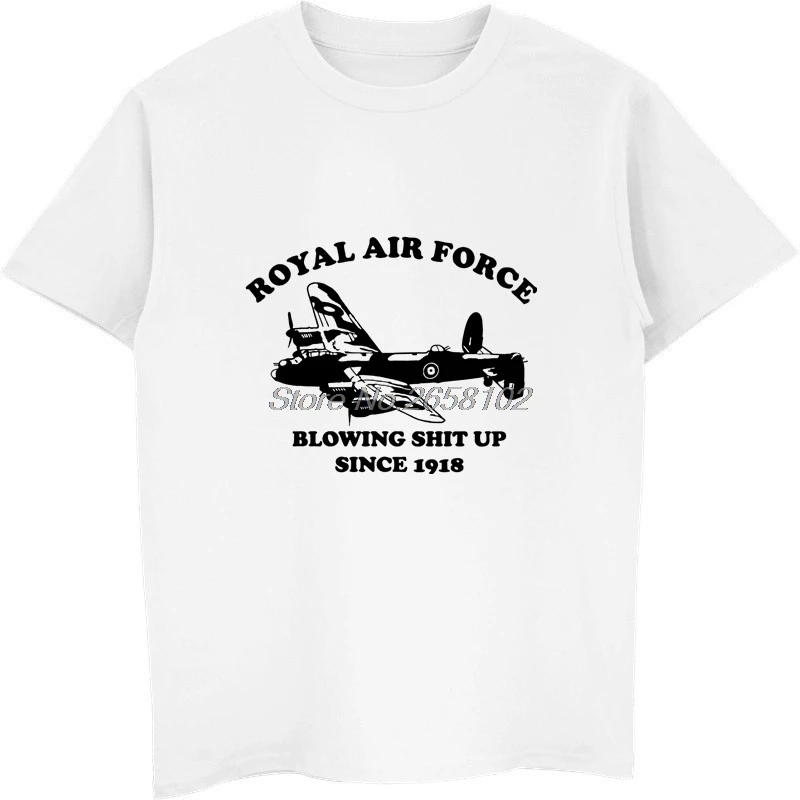 Хит продаж модное ВВС Raf Lancaster дуя с тех пор как 1918 Мужская футболка классная топы