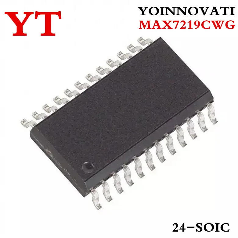 10 шт./лот MAX7219CWG MAX7219C MAX7219 СВЕТОДИОДНЫЙ Драйвер IC объем 8DGT 24-SOIC | Электронные