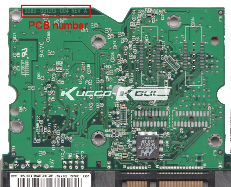 HDD PCB Логическая плата 2060-001213-004 REV A для WD 3 5 SATA жесткого диска восстановления