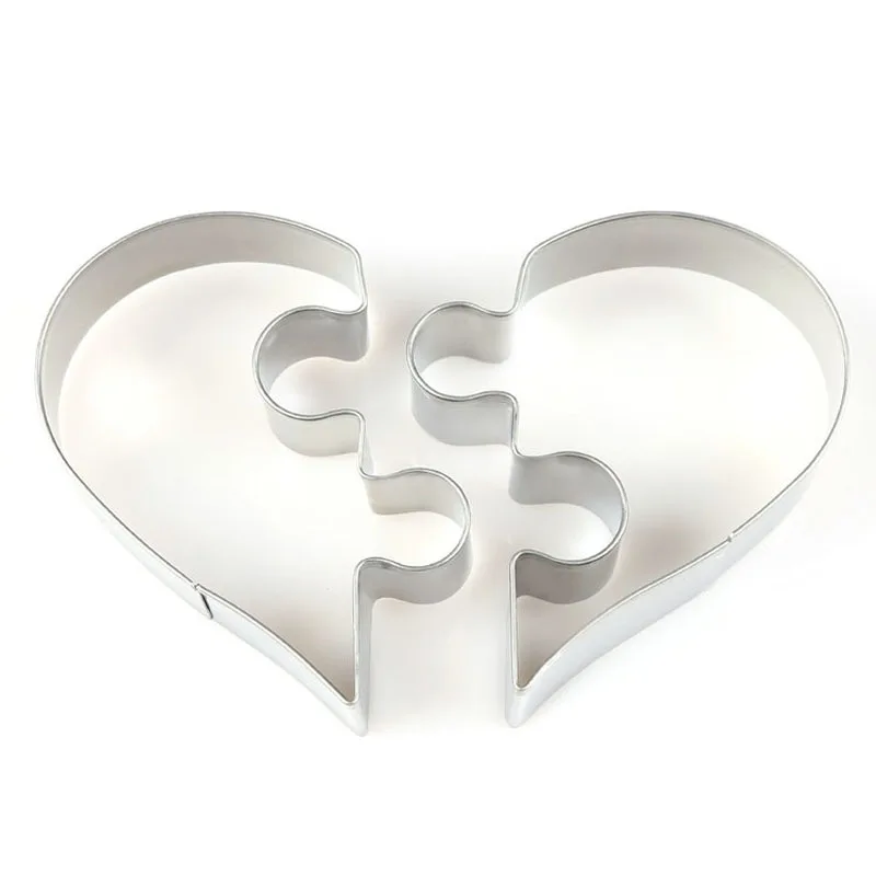 OBRKING 2 шт./компл. комбинированные Love heart Puzzle формы для печенья кондитерские