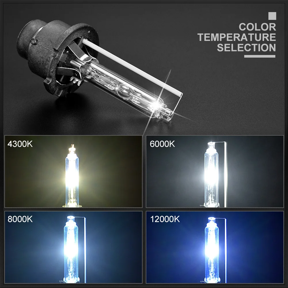 2 шт. 35 Вт ксеноновая лампа HID фара H1 H3 H7 H11 9005 HB3 9006 HB4 D1S D2S D3S D4S 4300K 6000K 8000K 12000K для дооснащения проектор