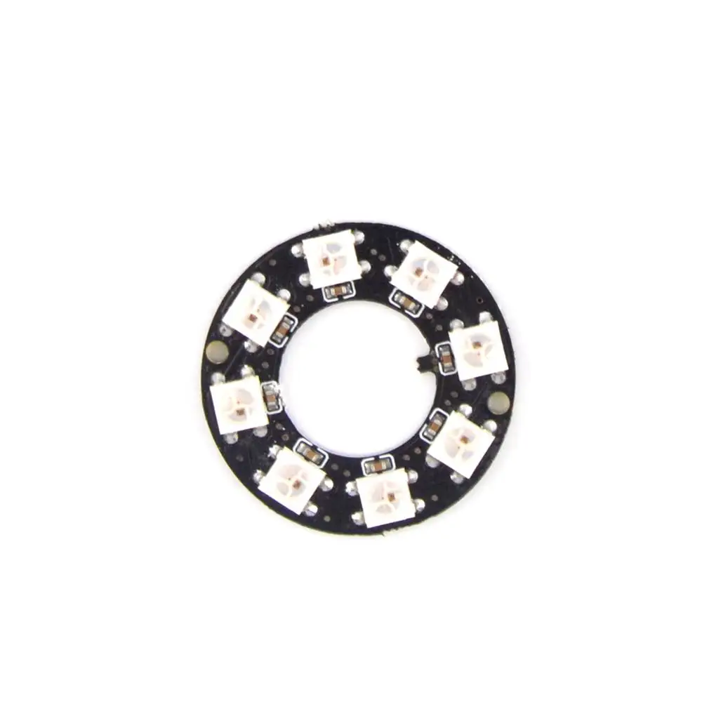 WS2812B кольцо 1, 8, 12 лет, 16 24 32 37 93 биты светодиодный s 5050RGB SK6812 адресуемых кольцо Круглый светодиодный пиксель лампа светильник RGB LED со встроенным драйверы - Испускаемый цвет: WS2812B 8LEDS
