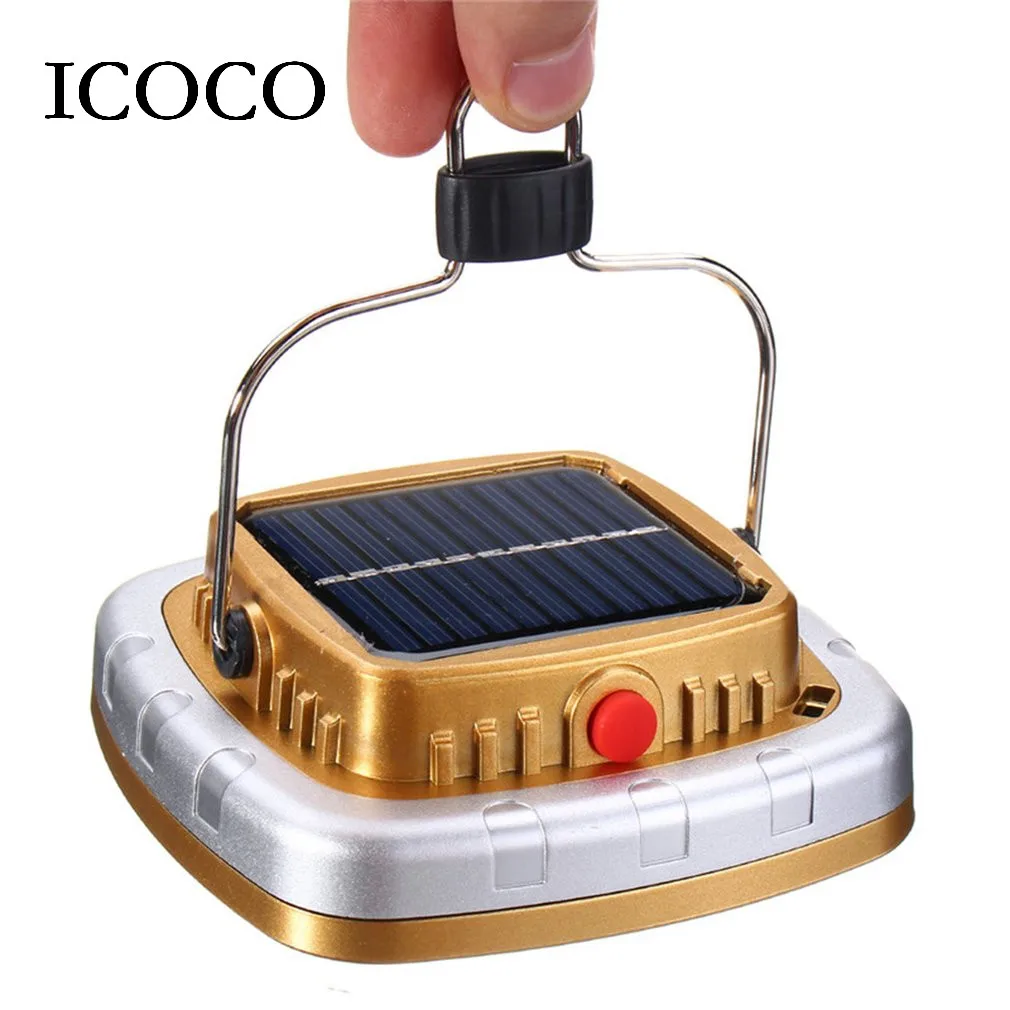 COB LED Солнечный Свет USB перезаряжаемая лампа для палатки кемпинга портативное