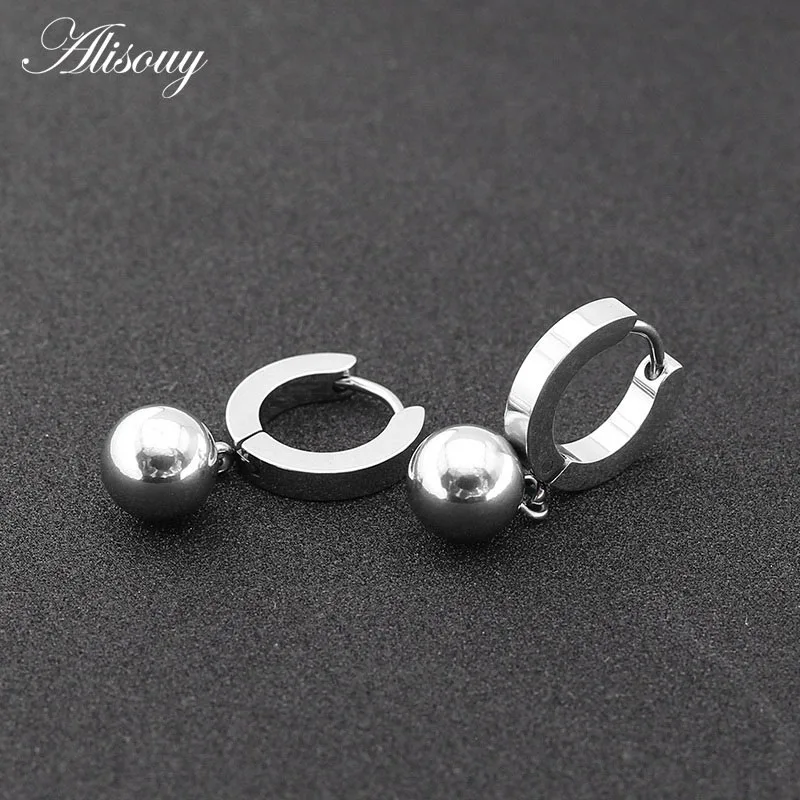 EW0053-1 Silver Alisouy, 2 шт., маленький золотого цвета, серьги-кольца для женщин, минималистичный пирсинг для ушей, серьги Huggie, серьги с подвеской в виде сердца - Окраска металла: EW0053-1 Silver
