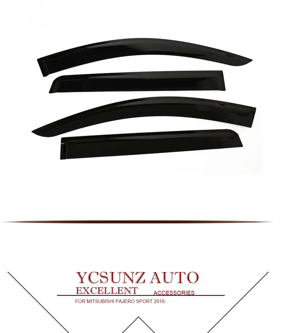 Оконный козырек для mitsubishi Pajeo Sport погодные щиты дефлекторы защита для mitsubishi montero sport Ycsunz