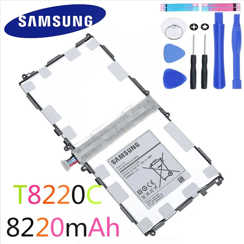 Samsung на плоской подошве запасные Батарея T8220E T8220C samsung GALAXY Note 10,1 вкладка Pro 10,1 P600 P601 P605 SM-P607 SM-T520 SM-T525 8220 мА-ч