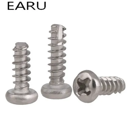 304 нержавеющая сталь круглая головка режущий хвост Самонарезающий крест Phillips