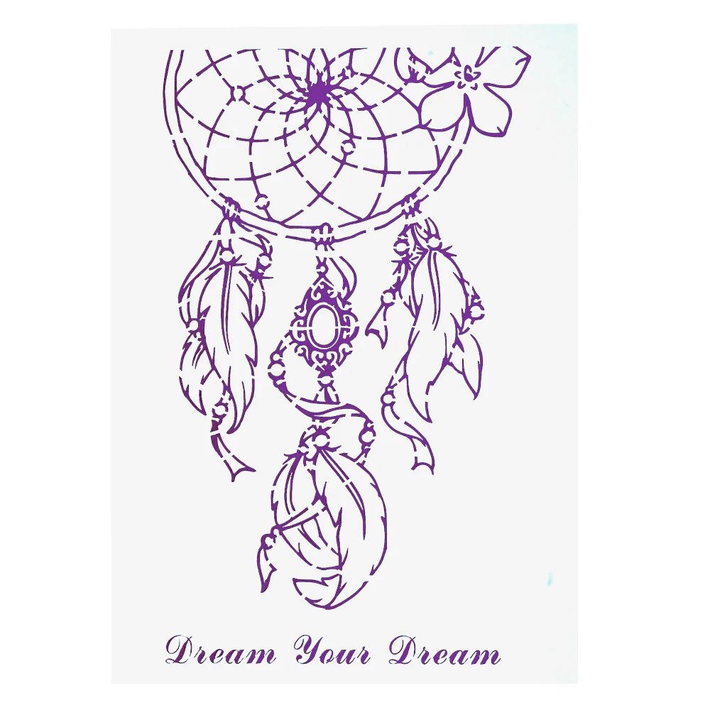 Трафареты A4/A3/A2 Dreamcather для настенной живописи сделай сам скрапбукинга альбомной