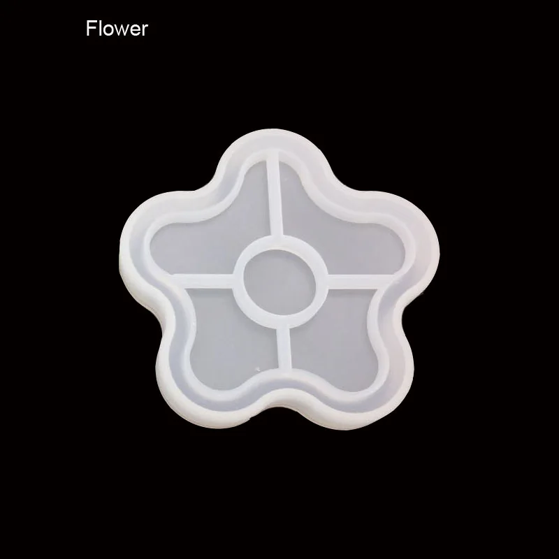 Flower 1 шт. цветочный горшок база чайная подставка DIY силиконовая высушенная форма цветок ювелирные изделия аксессуары инструменты оборудование полимерные формы - Цвет: Flower