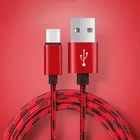 Короткий USB-кабель 2 м, 3 м, Тип C, быстрое зарядное устройство 2 А, нейлоновые шнуры для HTC U11 Life U12 10 BOLT Moto G6 LG G7 alcatel 7 5 Google Pixel 2 3