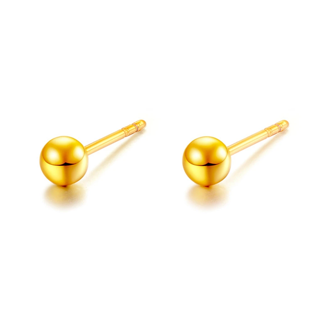 

Smooth Round Stud Earrings Yellow Gold Filled Stud Earrings