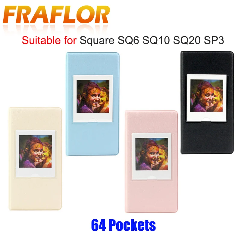 Фотоальбом Instax с 64 карманами мини пленка для Polaroid SQ20/SQ10/SQ6/чехол хранения альбома