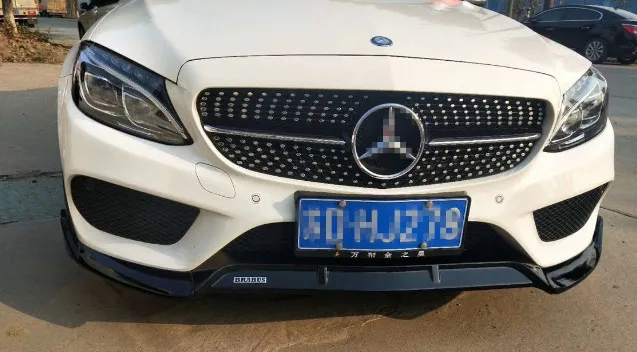 Для benz C-Class (W205) седан передний спойлер для губ ABS Материал праймер цветной