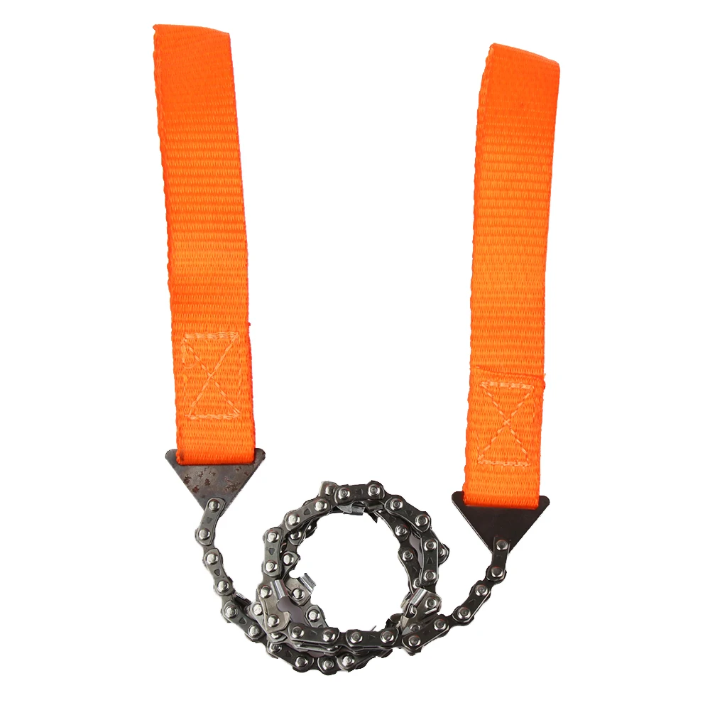 65 см аварийная цепная пила для сада и дома ручная с нейлоновой сумкой выживания