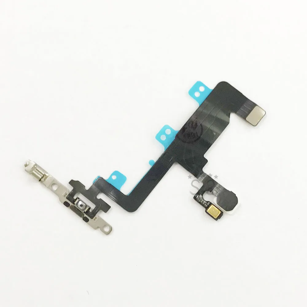 Бесшумный контроль для iPhone 5, 5S, 6, 6 p, 6 S, 7, 7, 8, 8 p, se, выключатель питания, фонарик с плоским кабелем, пусковой механизм