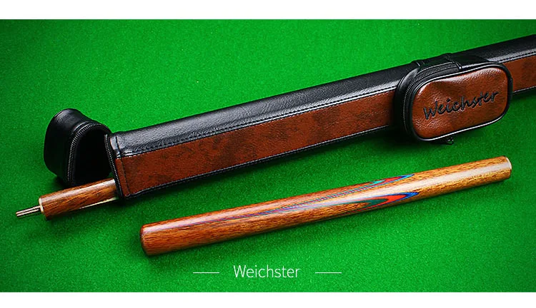 Weichster 3/4 соединенный кия для снукера, ручная работа бассейн зольный вал черный орех с чехол для кия удлинительная перчатка