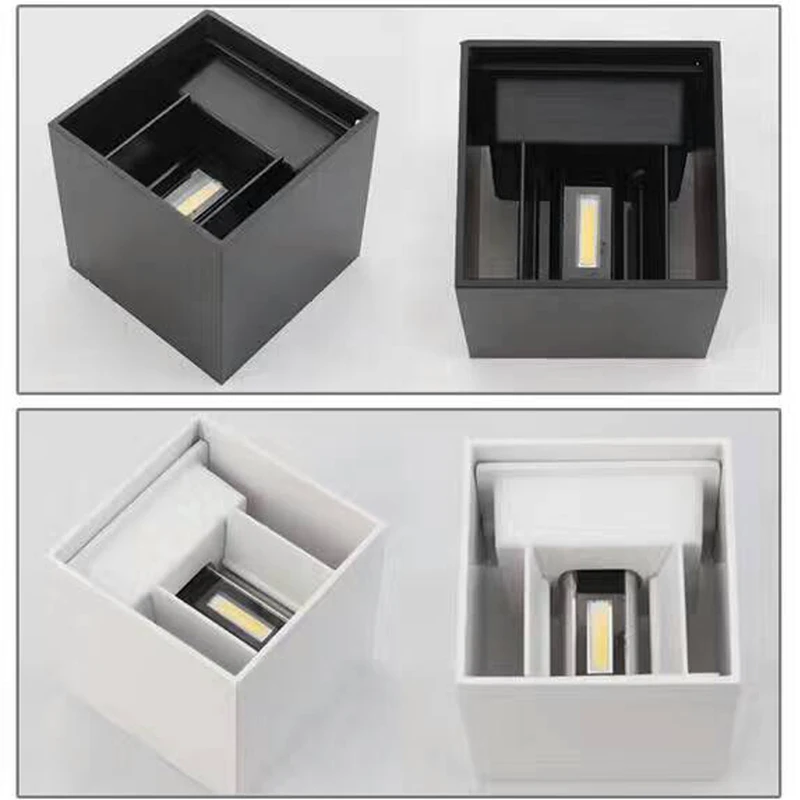 Современный водонепроницаемый кубический Регулируемый алюминиевый настенный