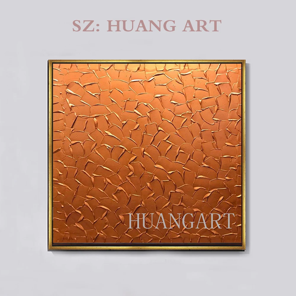

Thick oil knife scraping the 3 d yellow and silver, and bronze modern abstract yan piece of sofa decorate kitchen master room ha