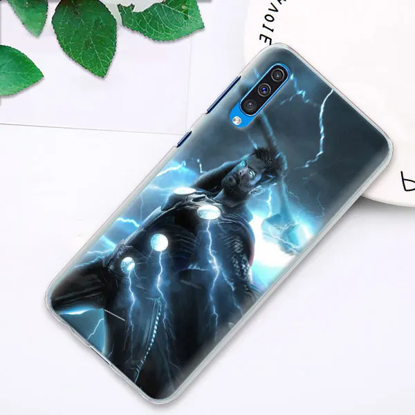 Thor с принтами "Marvel", "Мстители", телефонный чехол s для samsung Galaxy A6 A8+ A7 A9 A30 A50 A70 A80 M10 M30 ПК Жесткий Чехол Крышка - Цвет: 03