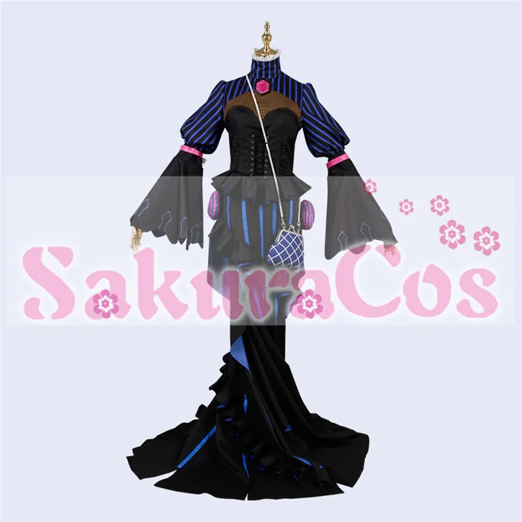 Fate/Grand Order FGO Murasaki Shikibu фиолетовое длинное платье косплей на Хеллоуин костюм