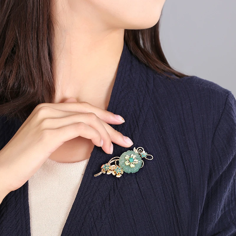 Китайские винтажные Броши ручной работы с ракушками и жемчугом бусинами