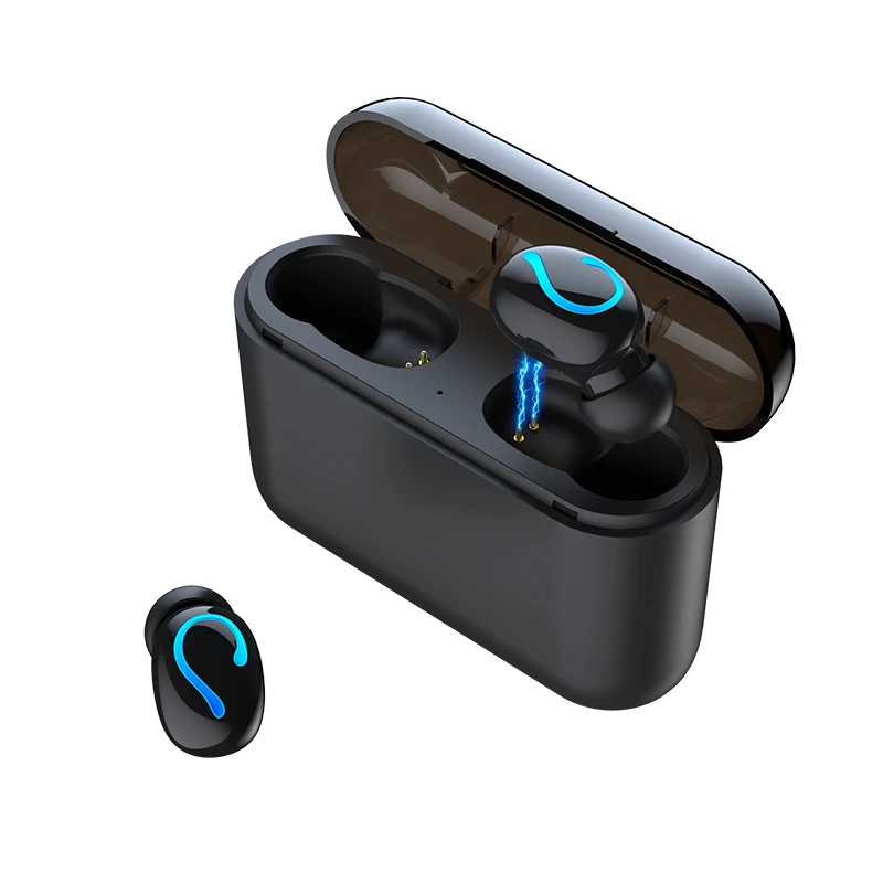 Беспроводные bluetooth-наушники NAIKU TWS 5,0, стерео наушники-вкладыши, беспроводные наушники с зарядным устройством 1500 мА/ч, внешний аккумулятор - Цвет: HX Binaural Black