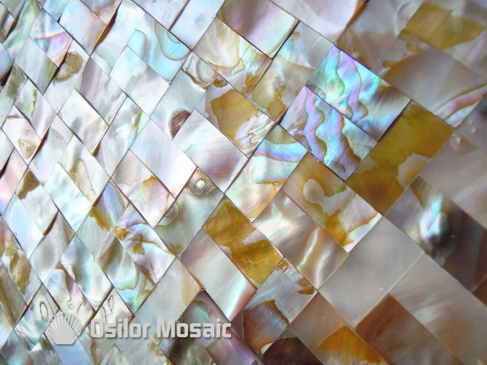 Естественный Радужный цветная китайская пресноводная раковина бесшовная