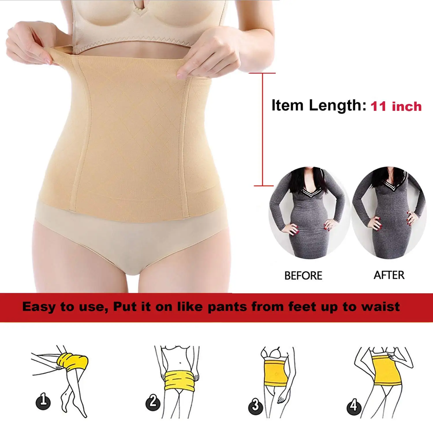 Для женщин 4 Сталь косточек бесшовный корсет утягивающий Корректирующее белье