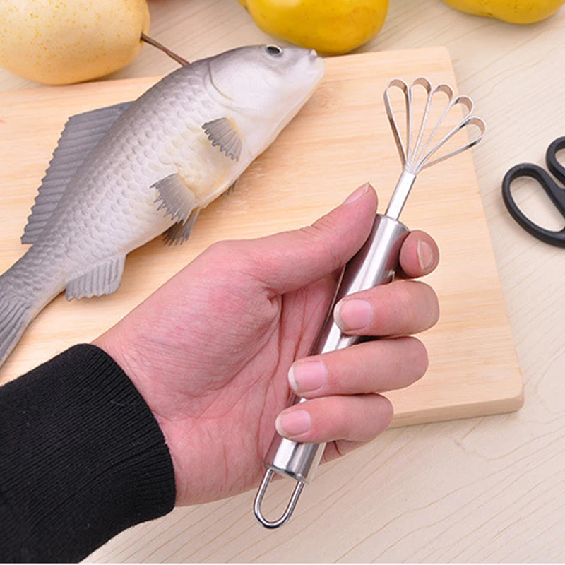 KeyBox Нержавеющая сталь кокосовое бритвы Кухня Рыба Чистая Детские весы фрукты