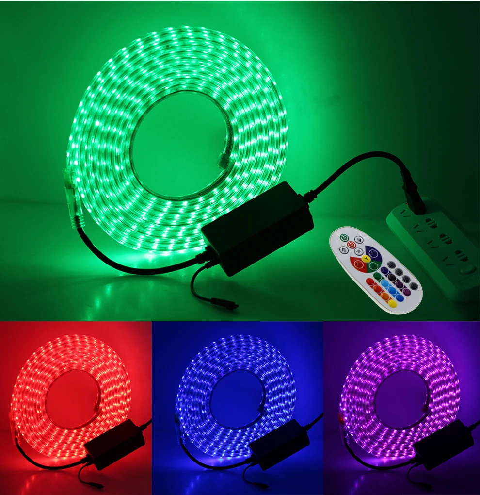 220 В светодиодный ландшафтный светильник ing RGB/теплый белый+ синий/теплый белый/белый IP67 водонепроницаемый гибкий наружный светодиодный светильник 5050/5630/2835