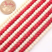 3x5mm faceted rondelle coral beads natural stone beads for diy necklace bracelet earring jewelry making loose 15 free shipping