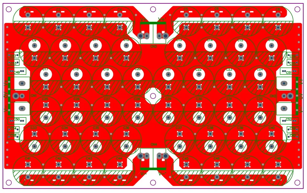 Конденсаторный фильтр с неизолированной печатной платой поддерживает