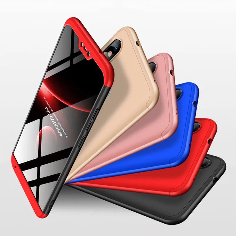 1000 шт 360 градусов полное покрытие для Xiaomi mi 8 SE mi A2 Lite mi 6 mi A1 mi 5S Note 3 Play F1 Max 3 mi x 2 2S Жесткий ПК 3 в 1 чехол для телефона