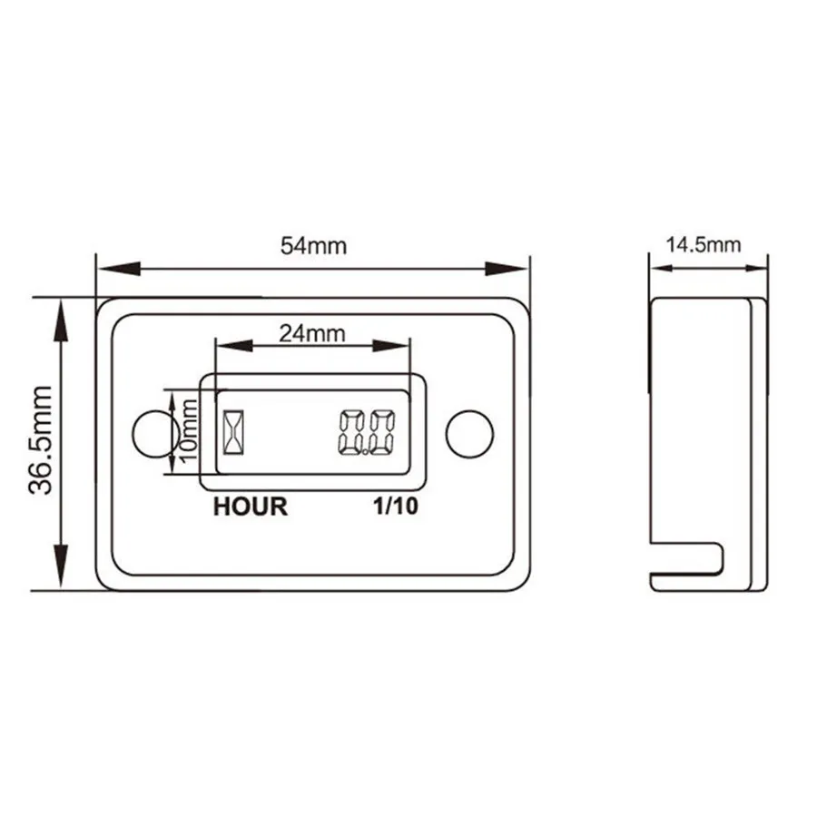 

Hour Meter Generator Engine Digital LCD Counter Hour Meter For Car Motorcycle