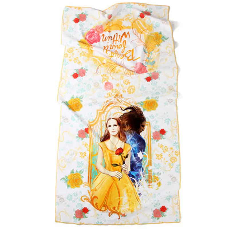 Disney Beauty and the Beast 100% хлопок марля для взрослых мультяшное полотенце банное пляжное