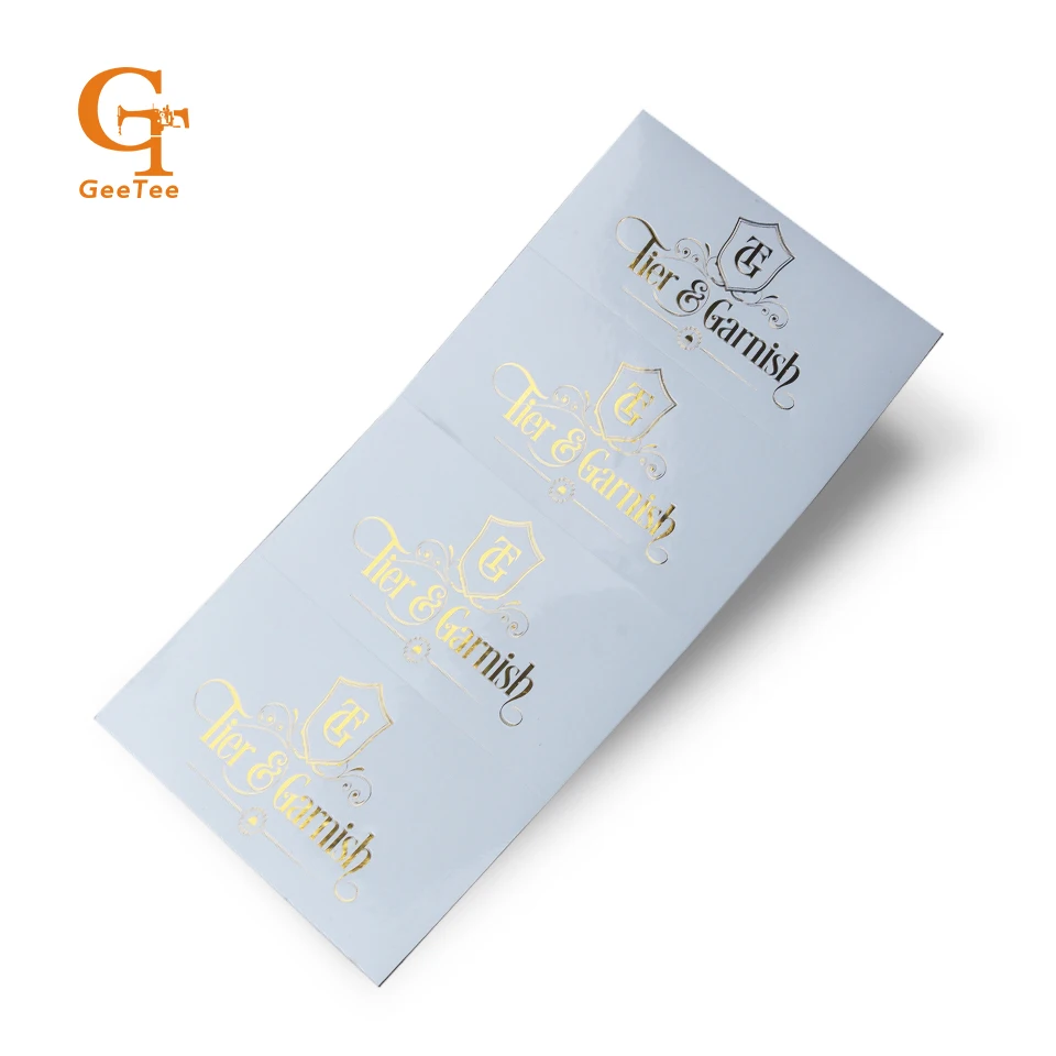 Пользовательский логотип фирменное наименование печатная ПВХ бумага этикетка