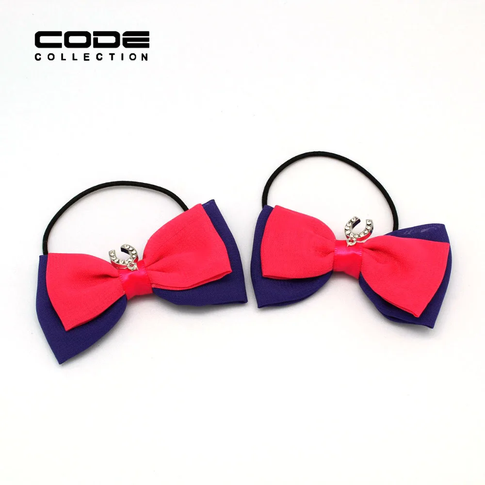 

4pcs/set Cute Fashion Bowknot Elastic Hair Band Crystal Gold Key For Women Girl Child Party Jewelry Accessories Holiday Gift