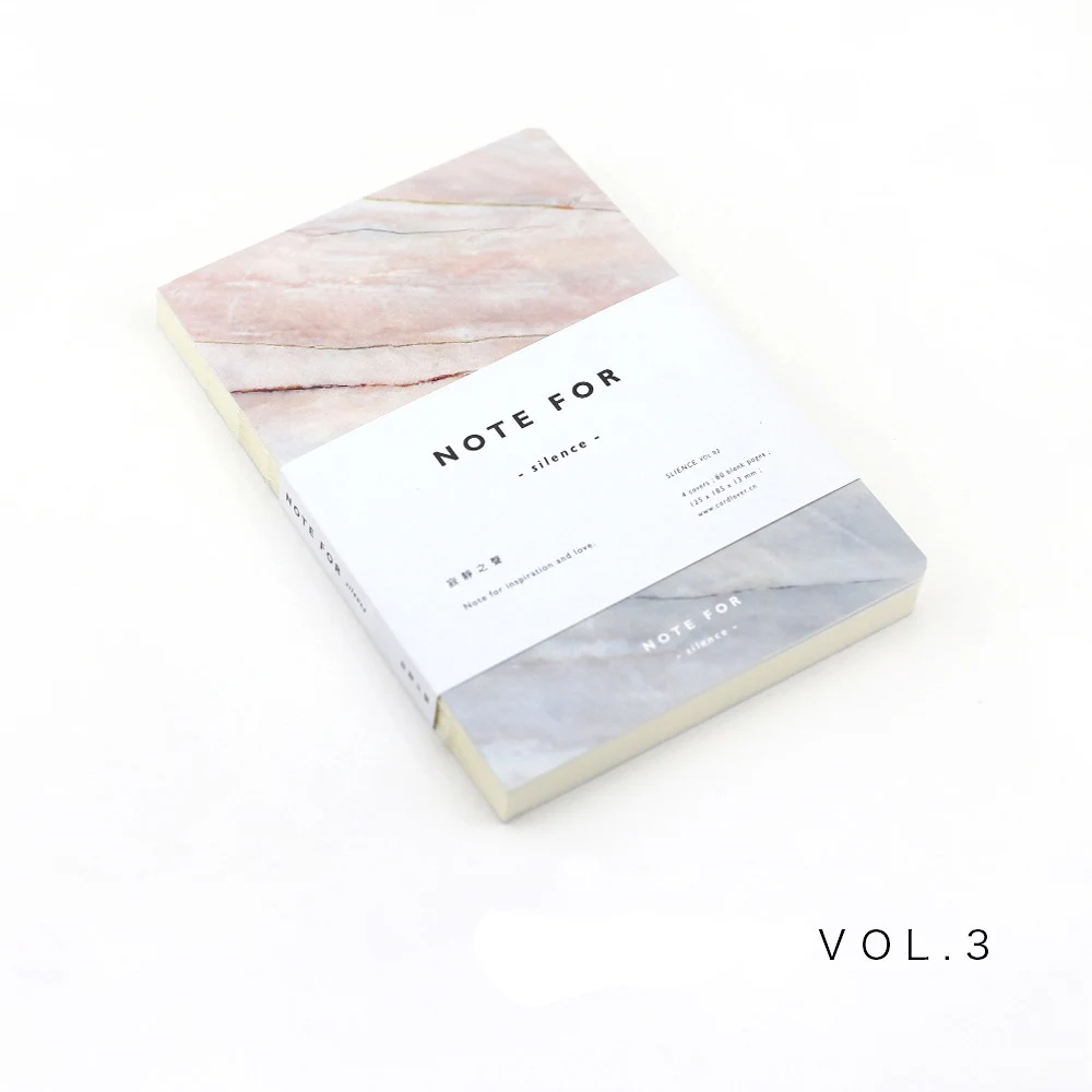 Примечание для Slience новая версия базовый переплет Обычная книга 12,5*18,5 см 80 листов Сделай Сам эскиз дневник план тетрадь пустая бумага - Цвет: 3