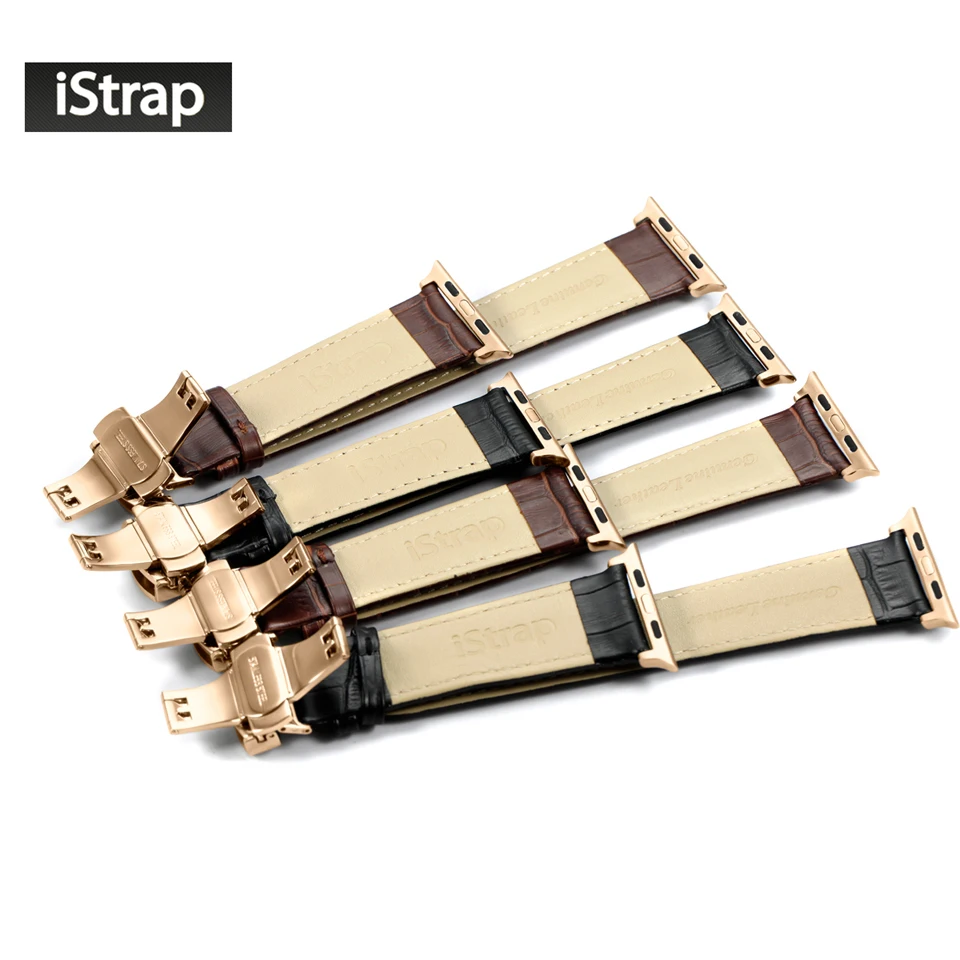 Ремешок iStrap Apple Watch ремешок из натуральной кожи с застежкой нержавеющей стали