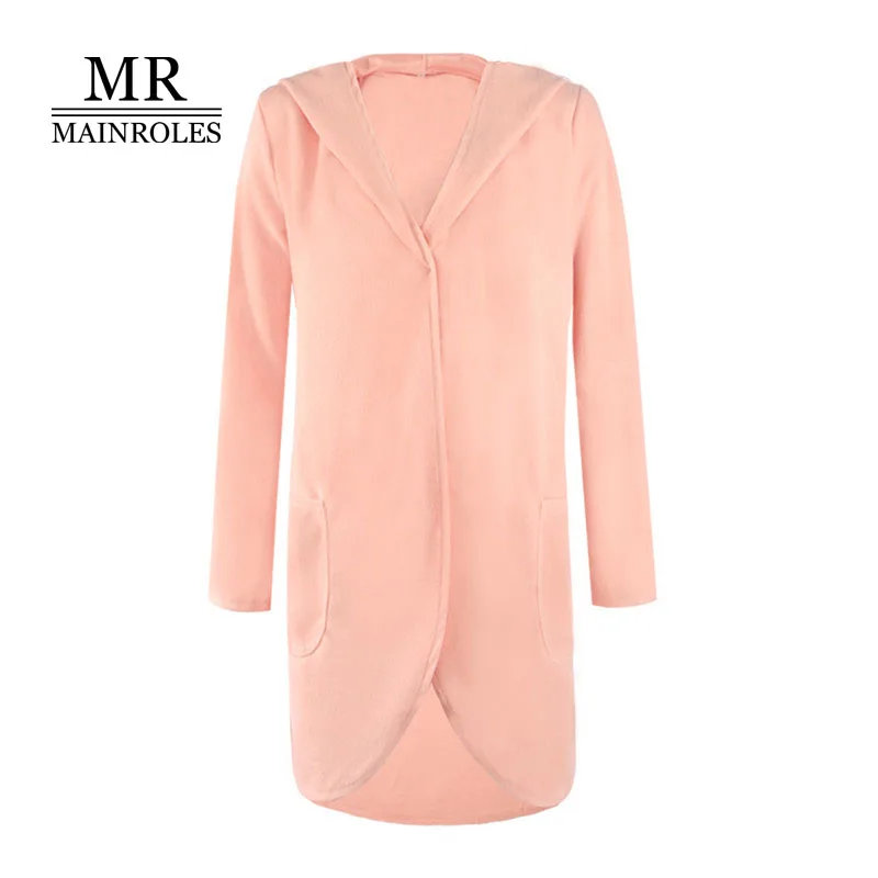 Mainroles 2017 Демисезонный полный свободные Повседневное тонкий кардиган с капюшоном