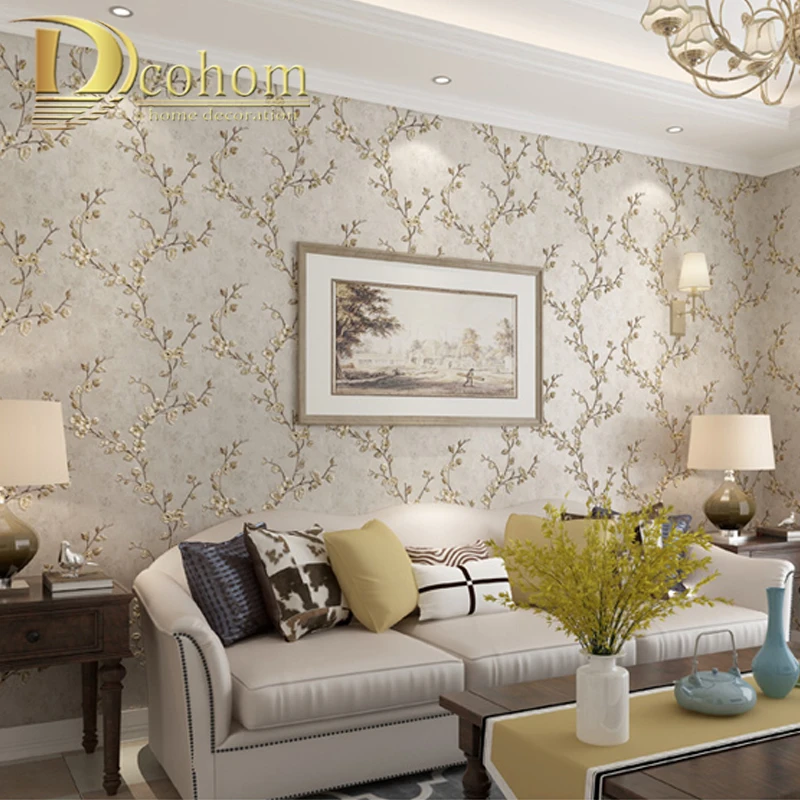 Американская деревенская лоза цветок зеленый однотонная сельская настенная