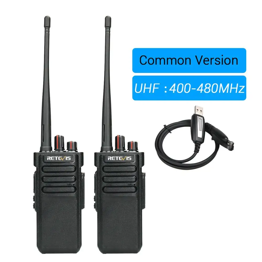 Common UHF Пара мощная рация Водонепроницаемая IP67 RETEVIS RT29 UHF(или VHF) дальняя двухсторонняя рация Удобная рация трансивер - Цвет: Common UHF