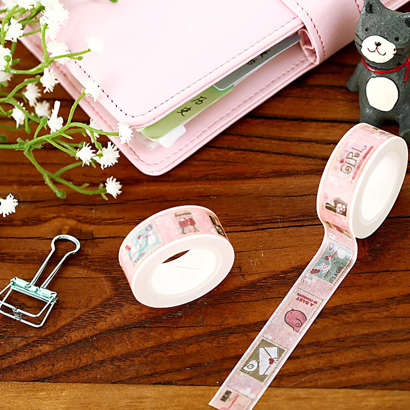 Винтажная клейкая лента Washi для скрапбукинга|Офисный скотч| |