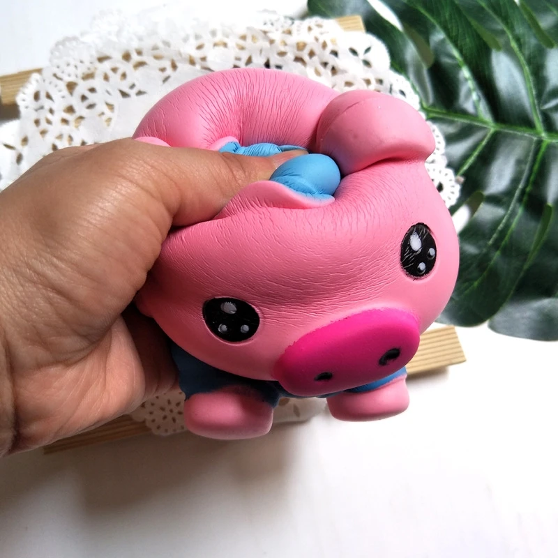 Милые Мультяшные животные розовая свинья мягкие игрушки медленно