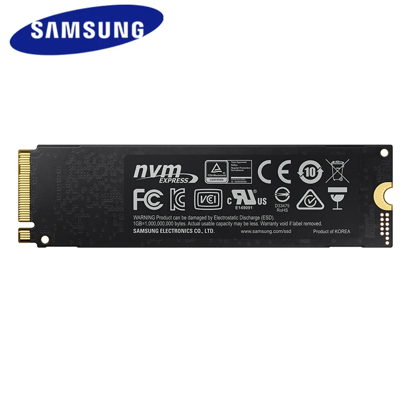 Samsung внутренний SSD 970 EVO Plus 250 ГБ 500 1 ТБ твердотельный жесткий диск NVMe M2 PCIe 3 0x4