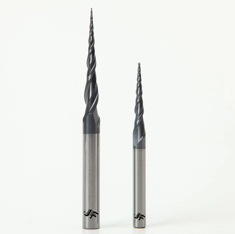 R0.25x20.5xD4x75x2T HRC55 TiAlN твердосплавные 2 флейты конусные концевые фрезы | Инструменты
