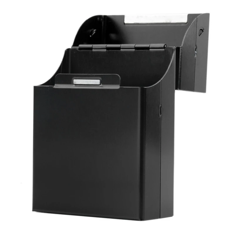 Новая черная металлическая коробка для сигарет из алюминиевого сплава может