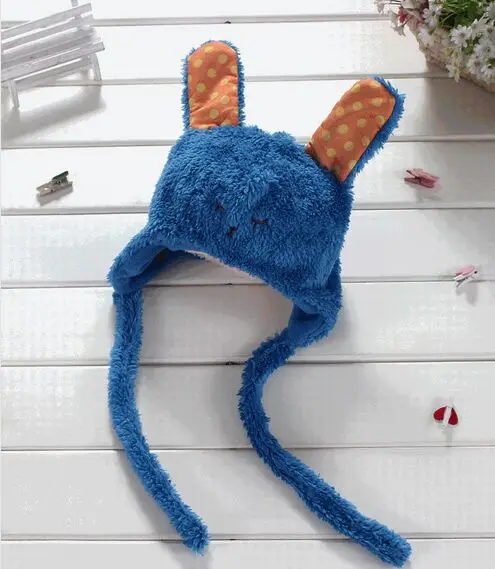 Бесплатная доставка милые шапки в форме кролика для маленьких девочек очень