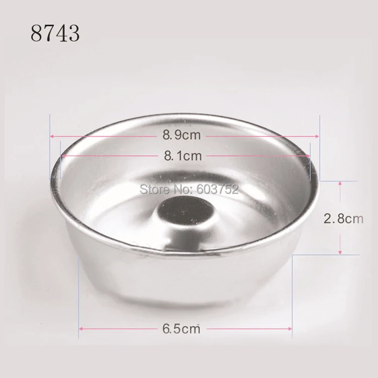 

BAKEST 50 pcs per lot Aluminum Alloy Round-Shaped Hollow Cake Baking Mold DIY Bakeware Pastry Tools