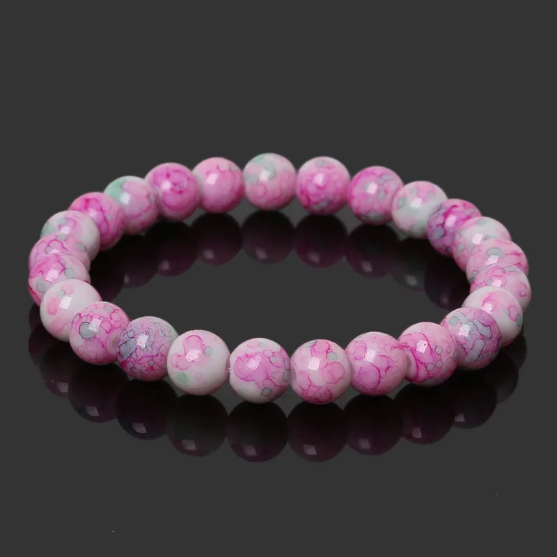Женский браслет с бусинами диаметром 8 мм 19 см|bracelet repellent|bracelet bandbead bracelet charm |